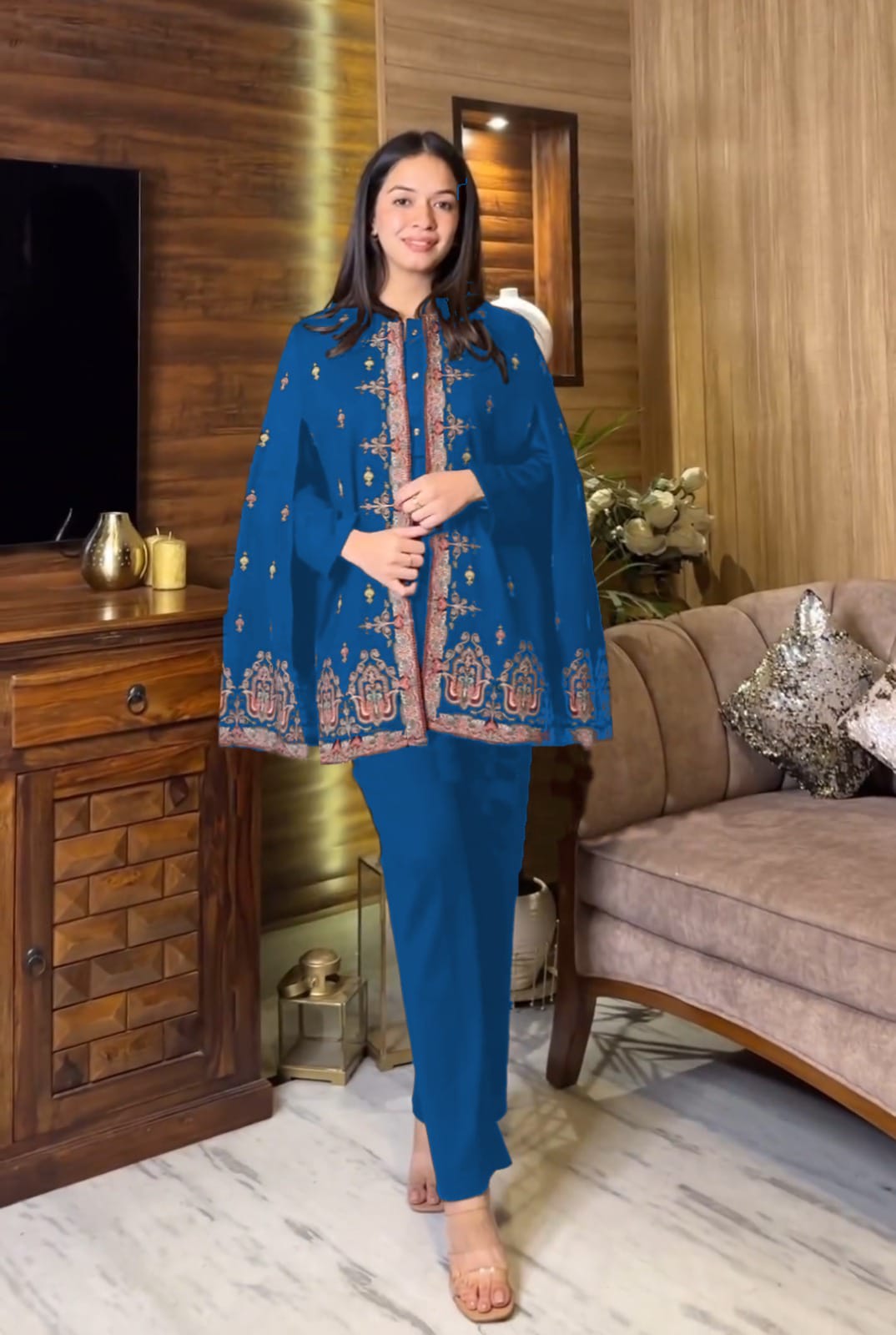 Eid collection 3pc embroidery dress