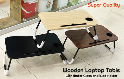 Wooden laptop table