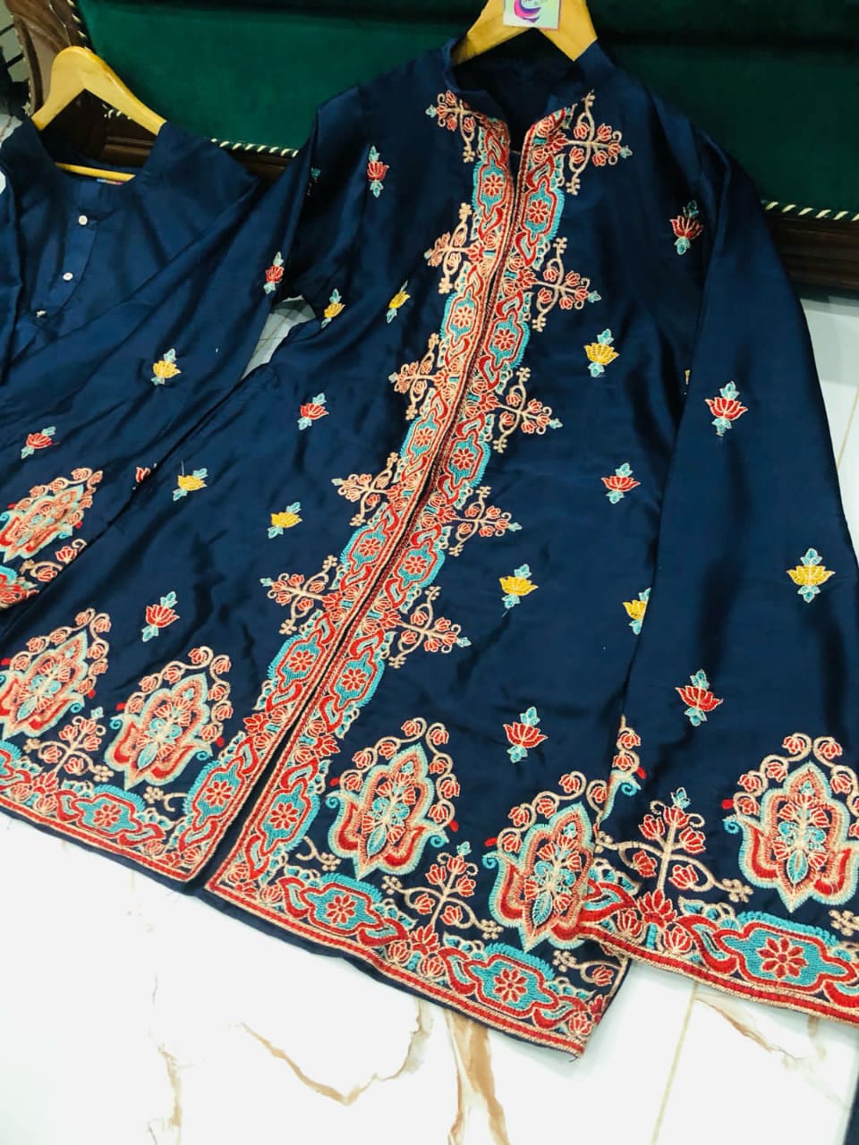 Eid collection 3pc embroidery dress