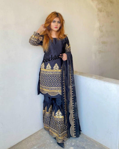 3pc embroidery Gharara